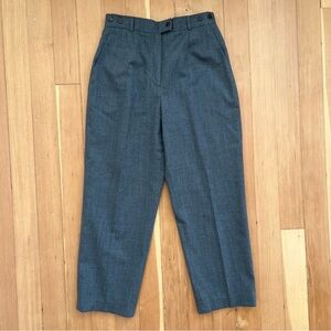 Vintage quality grey gray wool trousers 10